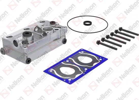 Cylinder head, compressor, complete / 635 059 117 / 20889546,  20774299,  21418150,  21707608,  4127049402,  9125129262,  9125129252,  9125129242